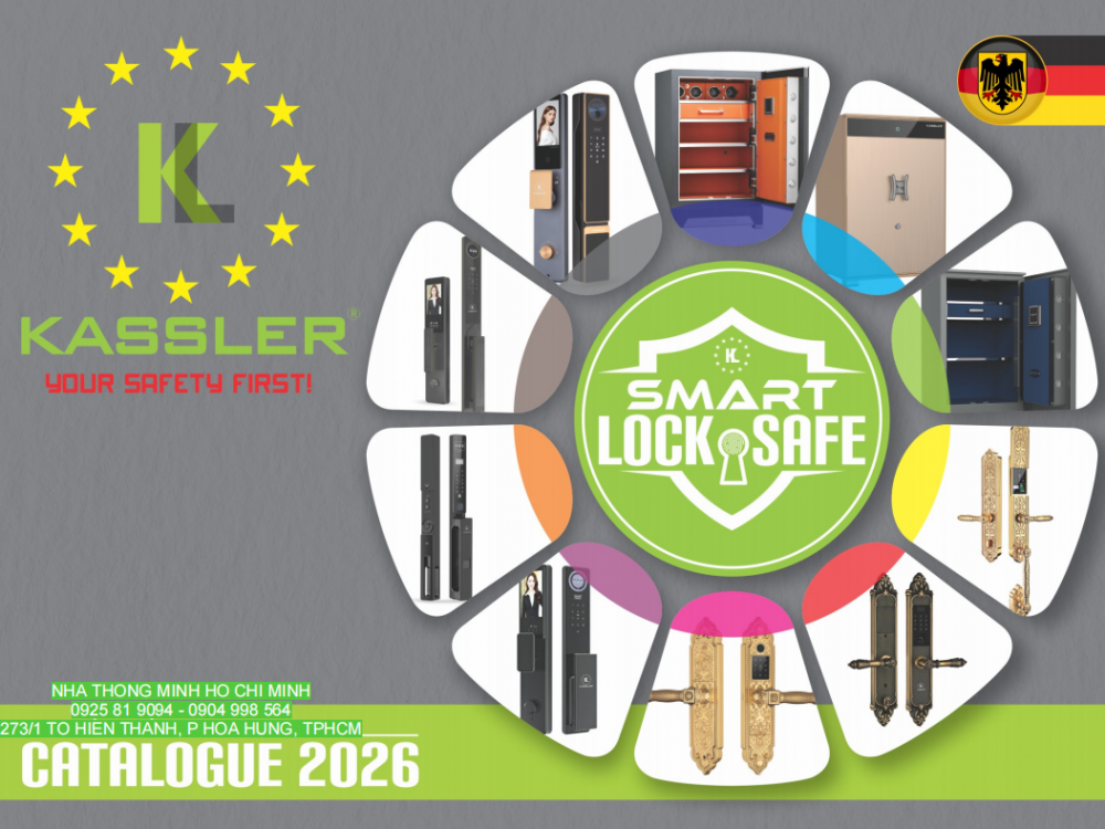 Catalog báo giá khóa thông minh Kassler, két sắt Kassler