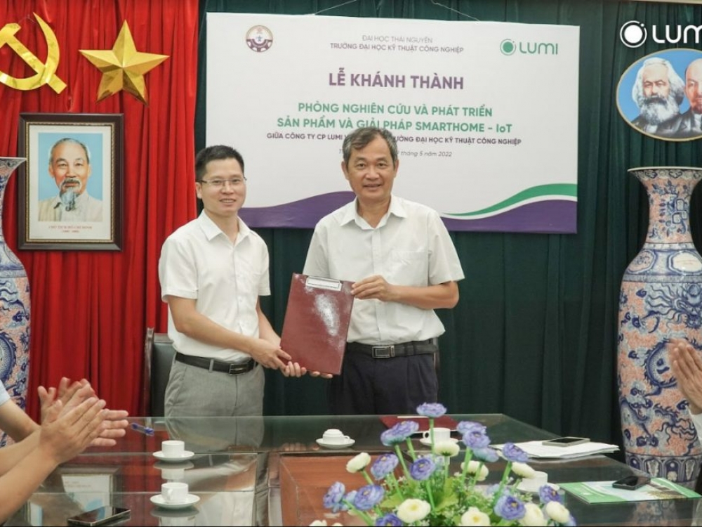 Lumi Việt Nam ký kết hợp tác Đại học Kỹ thuật Công nghiệp Thái Nguyên