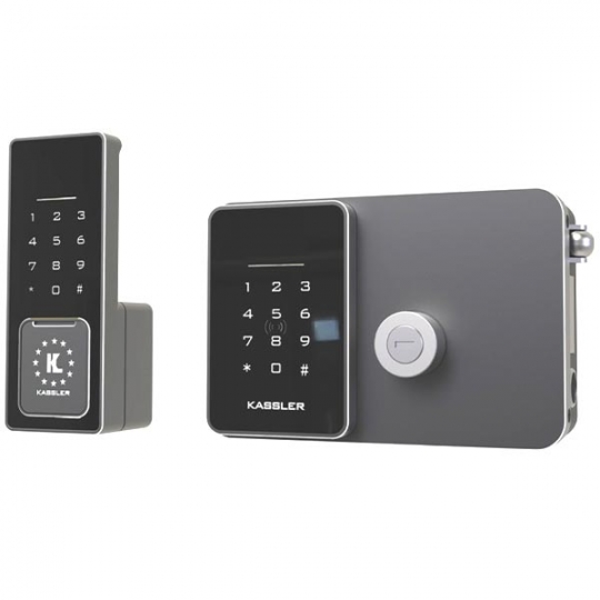 Khóa cửa cổng Kassler KL-579 CNC Silver Grey App